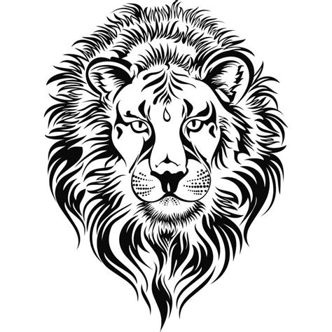 lion clipart black and white|black and white lion drawing.